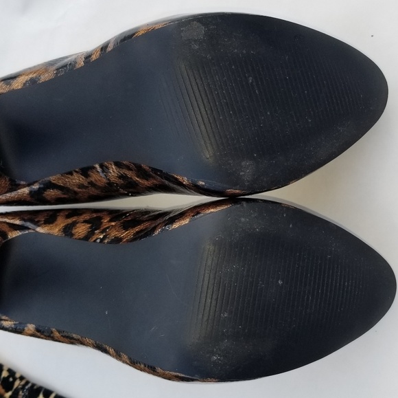 Patent Leather Leopard Print Shoes - Picture 3 of 7